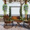 2 Pcs Artificial Fake Hanging Flowers Plants 41'' Faux Silk Petunia UV Resistant